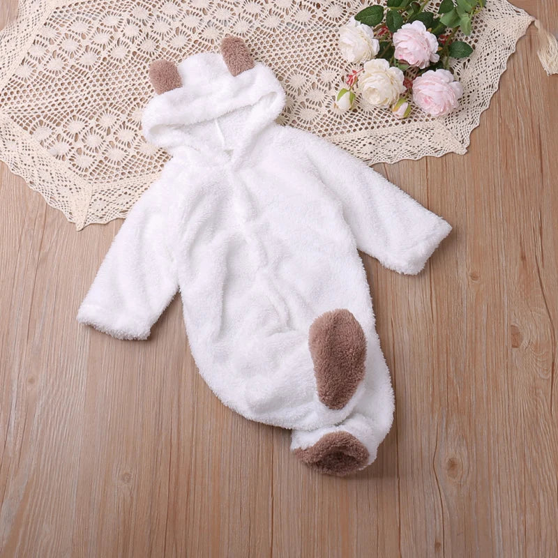 Humor Bear Autumn Cartoon Baby Romper