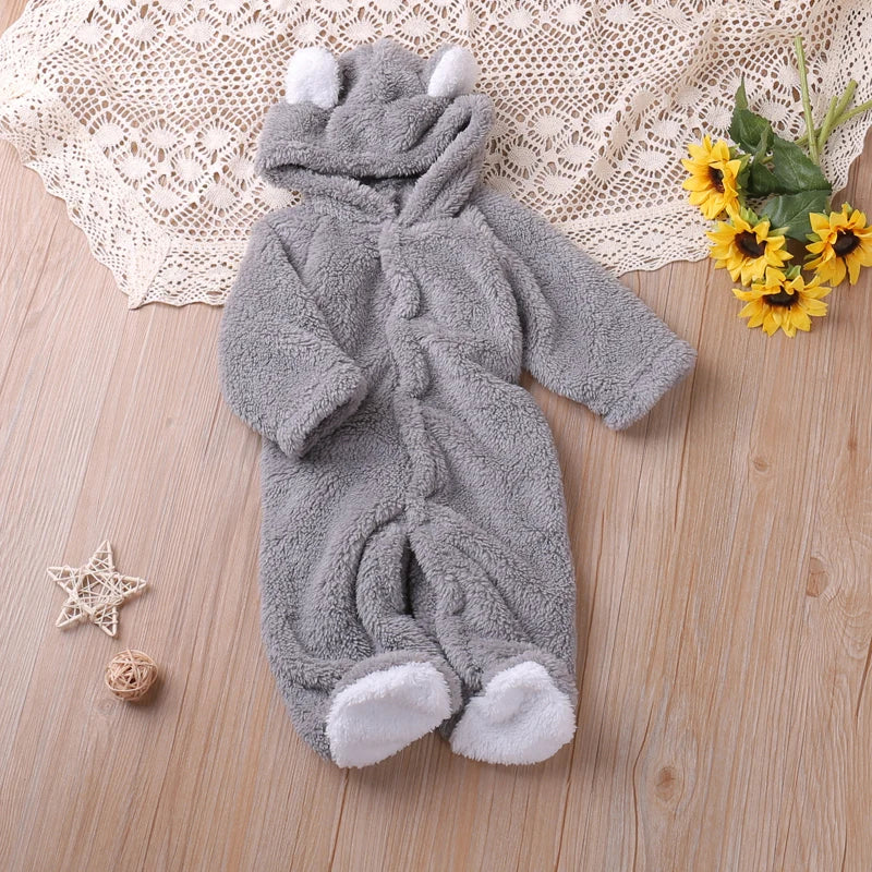 Humor Bear Autumn Cartoon Baby Romper